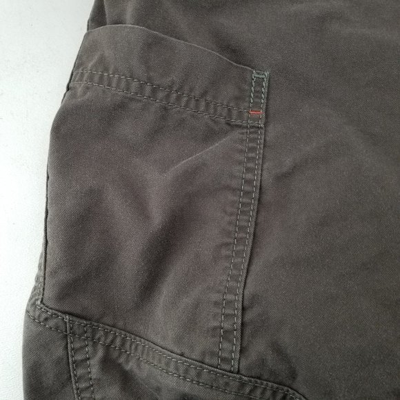 LL Bean Pants Mens Brown Riverton Utility Workwear Hiking Articulated Knee 40x32 - Picture 5 of 11